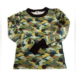 Hanna Andersson x Star Wars Baby Yoda Disney Long Sleeve Unisex Shirt Size 6-7